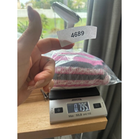 Gymboree Girls Striped Fuzzy Cardigan Sweater Size M 7/8 Pink Preppy Furry Cute - Picture 6 of 6